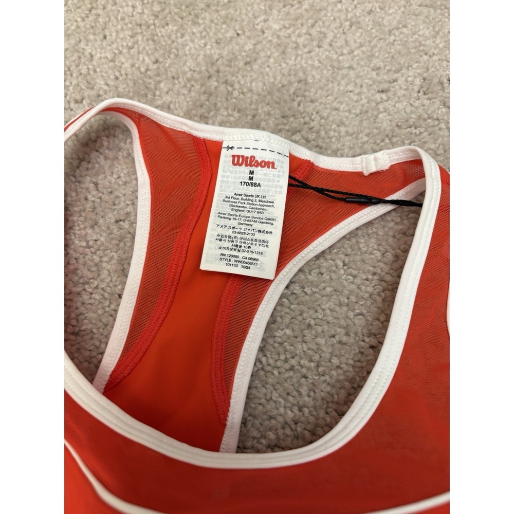 New Wilson Tour Perforated Unlined Orange Dress Preppy 128$ Value Size Medium - Picture 6 of 7